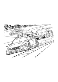 Kleurplaat auto, race auto's