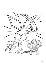Kleurplaat van insecten pokemon