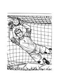 Kleurplaat ajax goal keeper