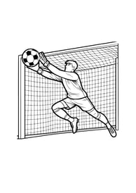 Kleurplaat Feyenoord voetbal keeper