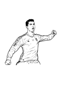 Ronaldo kleurplaat voetbal