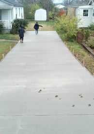 long concrete driveway concrete contractors huntsville al