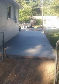 side of the house concrete slab concrete contractors huntsville al