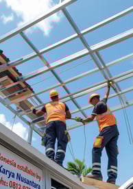 pasang atap baja ringan