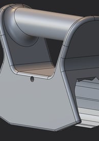 showcase of a creality scanner holder grip custom cad design using plasticity