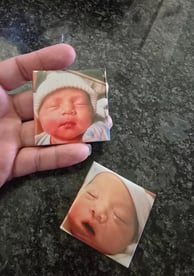 custom photo magnets of newborn picture