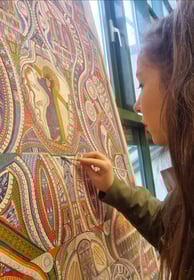 Restauration d'un tableau Augustin Lesage