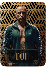 Mafia Card - Don a man with a shirtless shirt and a jacket