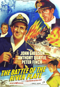 Poster for the movie, The Battle of the River Plate. 