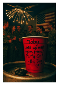 patriotic red solo cup toby american flag