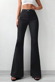 Fit: Slight flare from knee to ankle; designed to fit over boots  Best for: Balancing wider hips or 