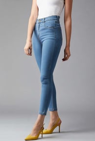Fit: Snug but not tight; tapered from hip to ankle  Best for: Most body types; offers a tailored loo