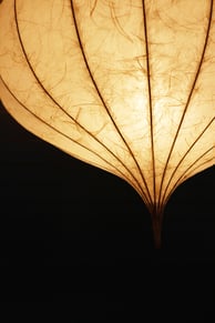 LEPTUSA Lampenschirm aus Papier mediterane Lampe organische Deckenlampe groß