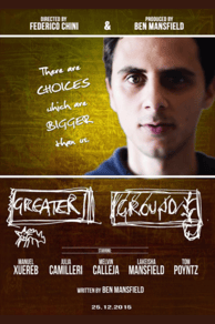 Poster for the short film, Greater Ground. 