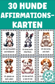 Affirmationskarten Hundeklasse Schulhund