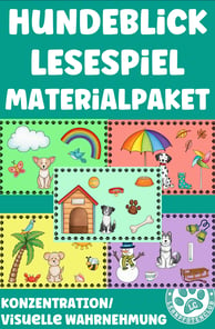 Lesespiel Hundeblick Materialpaket