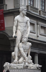 Statue of Hercules and Cacus in Florence, Italy