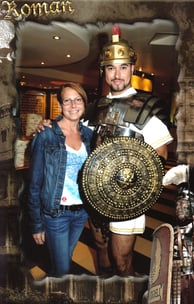 Lady found a gladiator on the ship