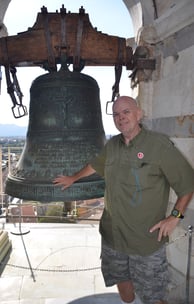 The Pirate at Bell atop Leaning Tower of Pisa