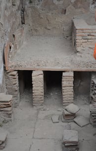 Inside of structure in Pompeii, Rome