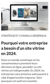 Pourquoi votre entreprise a besoin d'un site vitrine en 2024