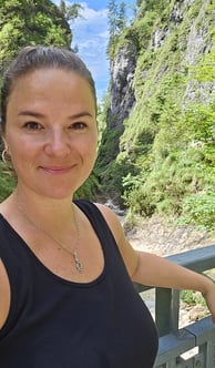 Laura Niepold in der Wimbach-Klamm