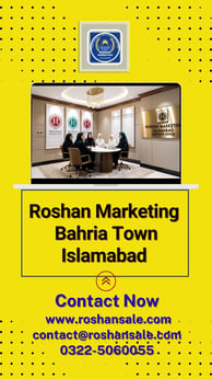 a business flyer for roshan marketing