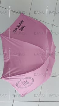 Payung promosi lipat polos silver TAPM