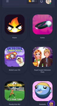 a bunch of different types of games on the app store