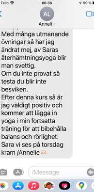 Återhämtande yoga med sara, återhämtningsyoga