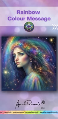 Colour message: Power of the Rainbow. Colour Healing, Color Healing