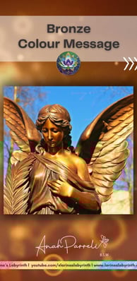 Colour message: Power of Bronze (yellow Brown). Colour Healing, Color Healing