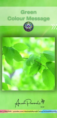 Colour Messenger: Power Of Green . Colour Healing; color healing