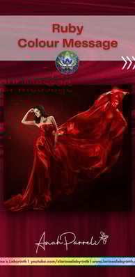Colour message: Power of Ruby Red. Colour Healing, Color Healing