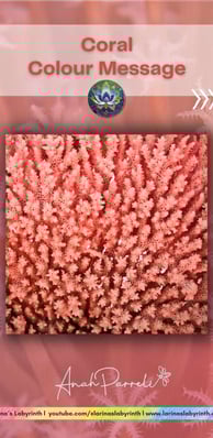 Colour message: Power of Coral Pink. Colour Healing, Color Healing