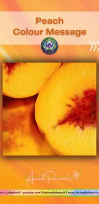 Colour message: Power of Peach yellow. Colour Healing, Color Healing
