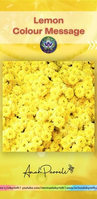 Colour message: Power of Lemon yellow. Colour Healing, Color Healing