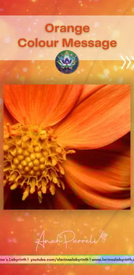 Colour message: Power of Orange. Colour Healing, Color Healing