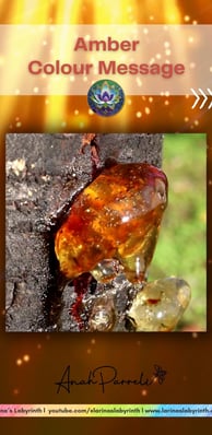Colour message: Power of Amber Gold Yellow. Colour Healing, Color Healing