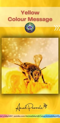 Colour message: Power of Yellow (bright) . Colour Healing, Color Healing