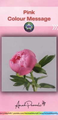 Colour message: Power of Pink. Colour Healing, Color Healing