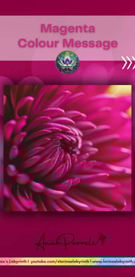 Colour message: Power of Magenta (deep pink). Colour Healing, Color Healing