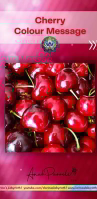Colour message: Power of Cherry Red Colour. Colour Healing, Color Healing