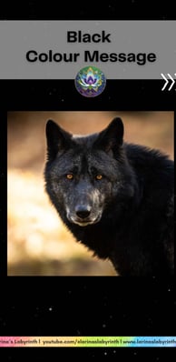 Colour message: Power of Black. Colour Healing, Color Healing