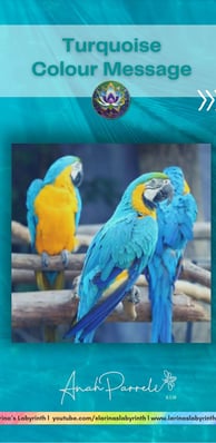 Colour message: Power of Turquoise Blue. Colour Healing, Color Healing