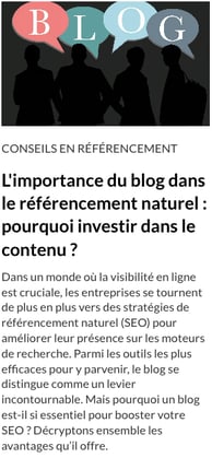 L'importance d'un blog pour optimiser son référencement naturel