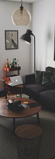 Bright living room with modern inventory