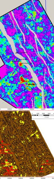 Porosity trend with permeability below