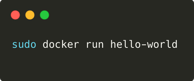 run hello world with docker