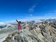 Happiness on top of Bernina